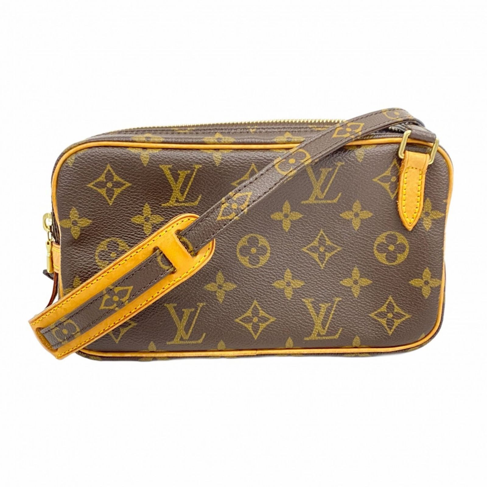 ルイ ヴィトン Louis Vuitton ルイ ヴィトン ショルダーバッグ モノグラム ポシェットマルリーバンドリエール M51828 ブラウンレディース