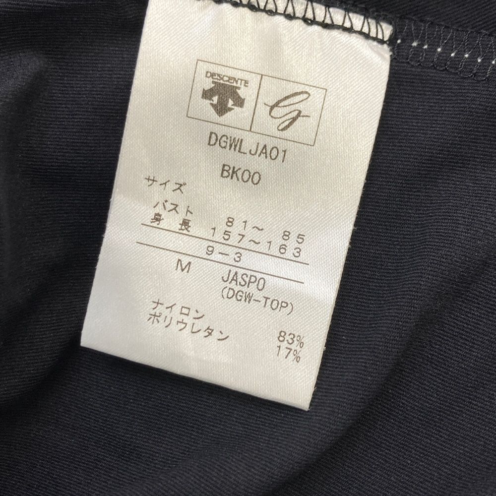 サイズ：M DESCENTE GOLF デサントゴルフ ハーフジップ 半袖T