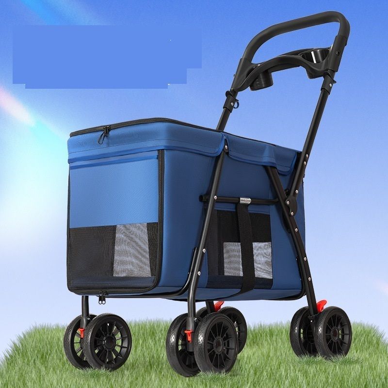 新入荷 ペットカート 折りたたみ 軽量 ペット 4輪 ホルダー 収納 耐荷重15kg 中型犬 小型犬 介護用 散歩用 犬 猫 カート シニア犬 ピンク