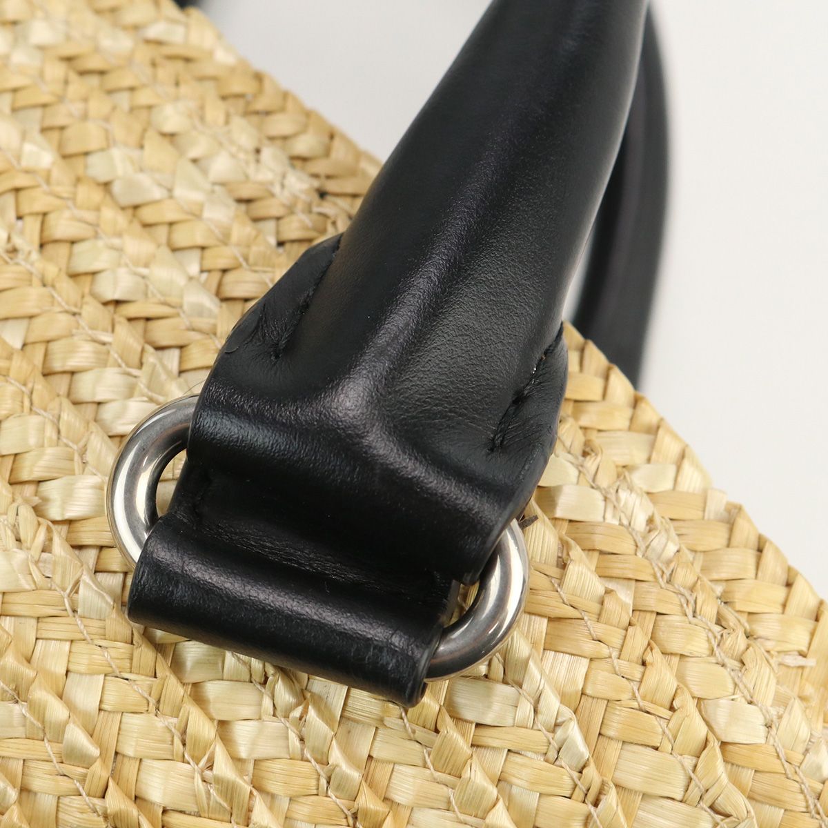 BALENCIAGA バレンシアガ ラフィア トートバッグ 744139 カゴバッグ 