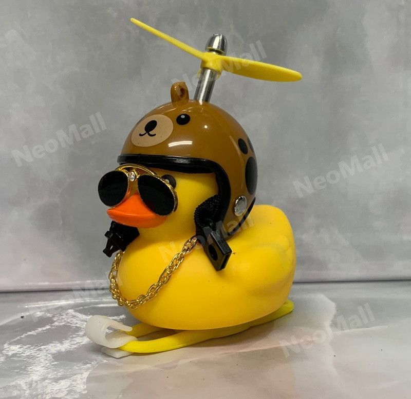 アヒル ヘルメット サングラス ネックレス 光るアヒル ちょい