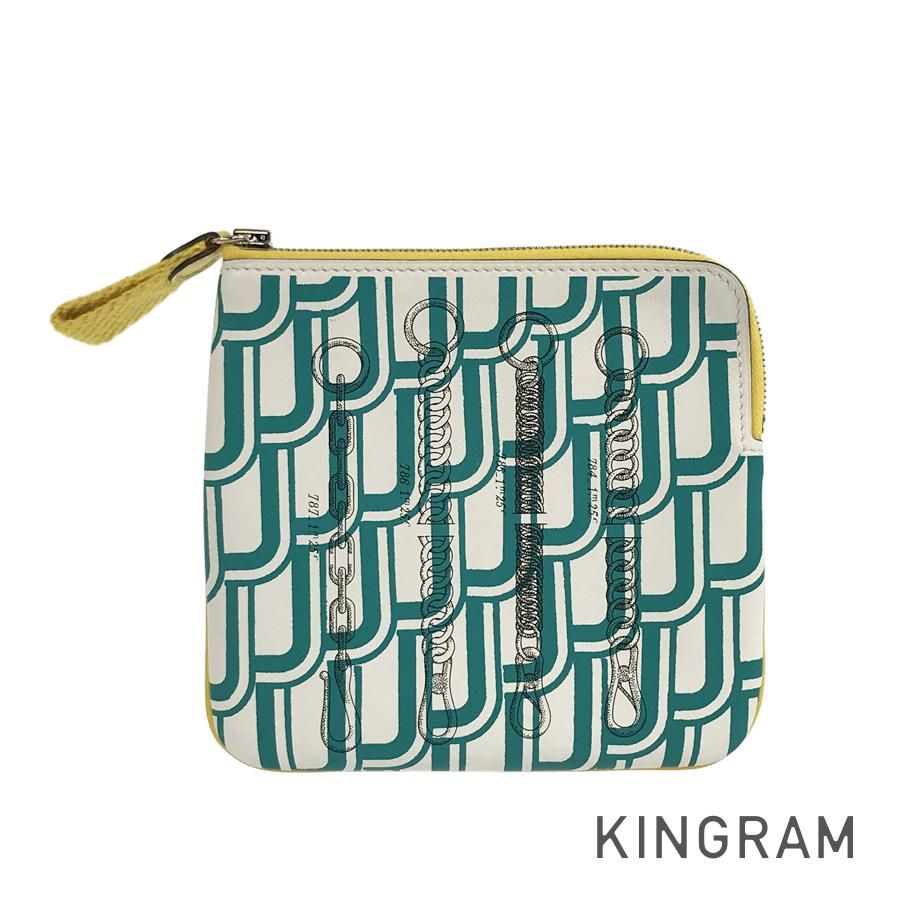 エルメス HERMES カレ ポケットポーチ Y刻印(2020年製) マルチカラー  