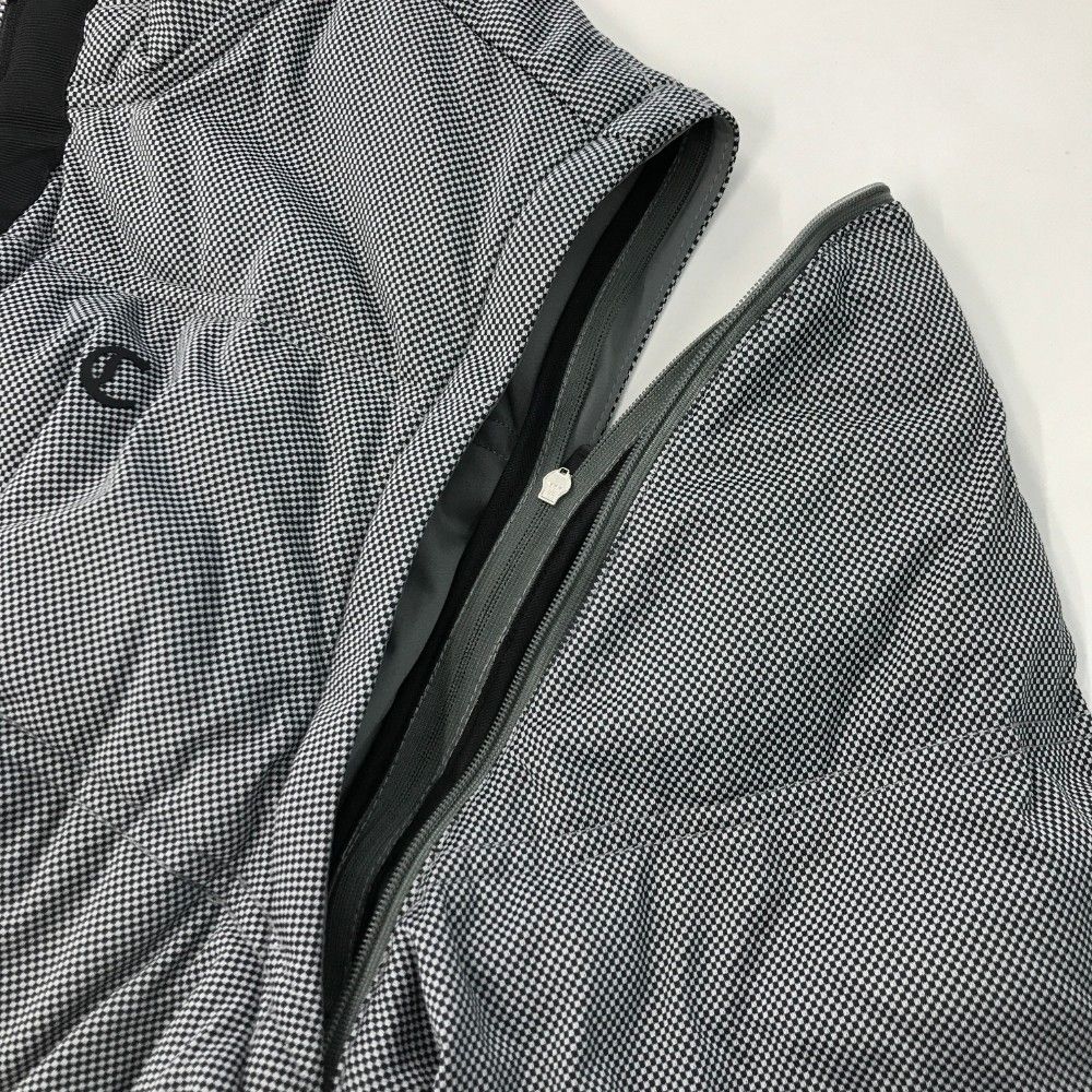 サイズ：M CALLAWAY キャロウェイ レッドレーベル 2WAY 中綿 長袖ジップジャケット チェック柄 ブラック系 [240101426320] ゴルフウェア メンズ ストスト サイズ：M CALLAWAY キャロウェイ レッドレーベル 2WAY 中綿