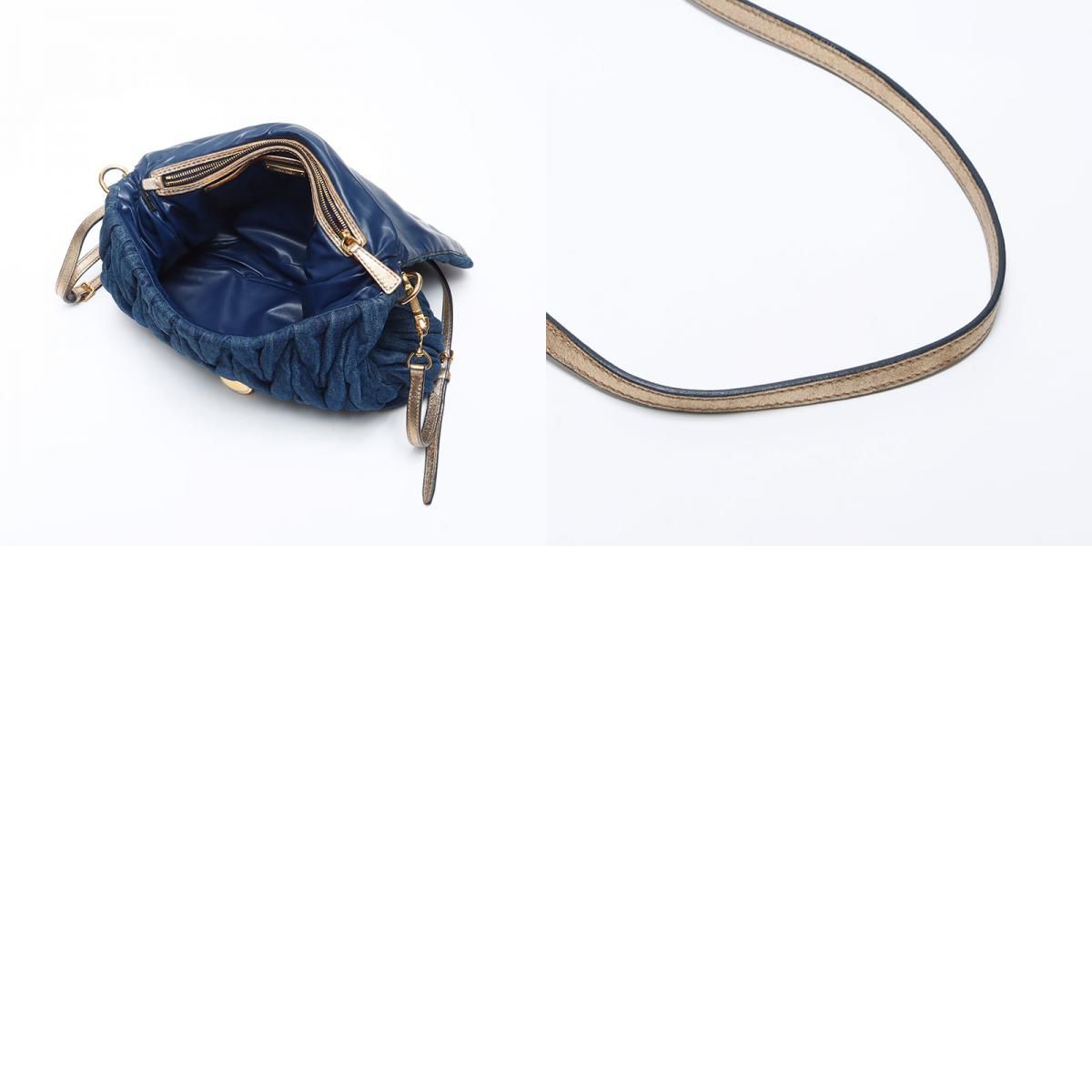 Miu Miu ミュウ ミュウ ショルダーバッグ デニム マテラッセ 2way