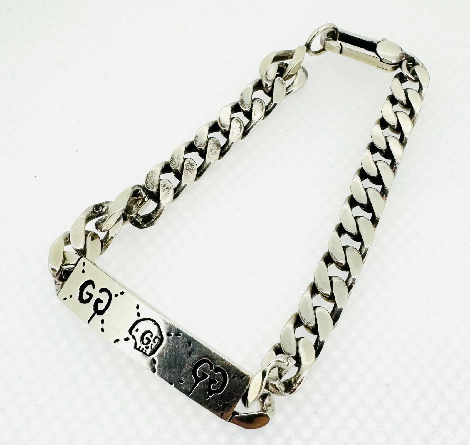 GUCCI ゴースト チェーンブレスレット 19センチ グッチゴーストブレスレット GUCCI グッチ ブレスレット ゴースト
