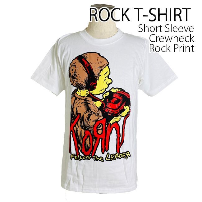 Korn Tシャツ コーン Band Logo ロックTシャツ バンドTシャツ 半袖