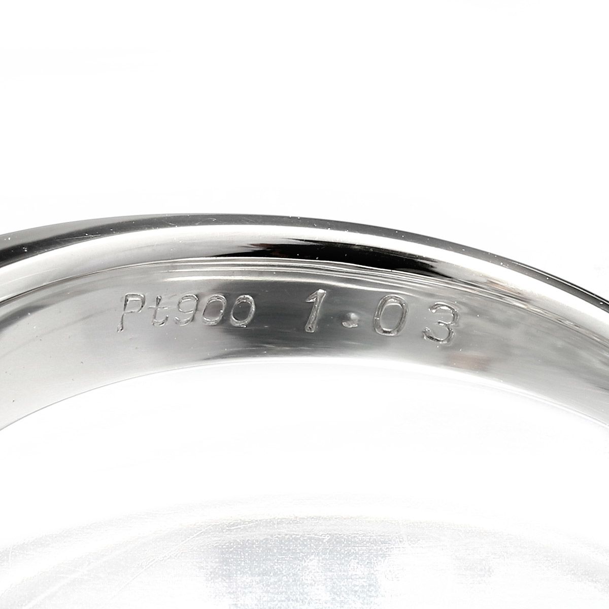 レール留め リング ダイヤモンド 1.03ct Pt900 13号 新品仕上げ - メルカリ