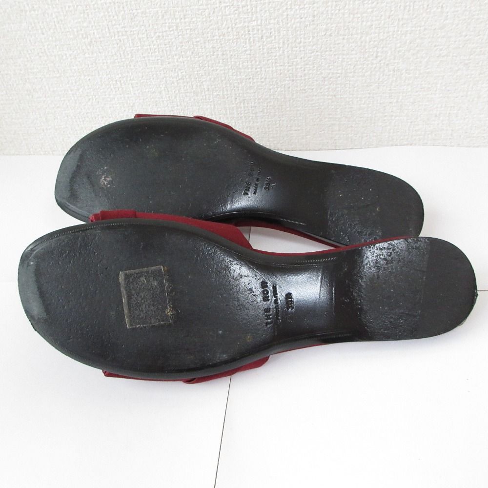  THE ROW ザロウ ELLEN エレン サンダル サイズ38.5 24.5 cm相当 バーガンディ レディース 古着 サンダル サンダル ミュール