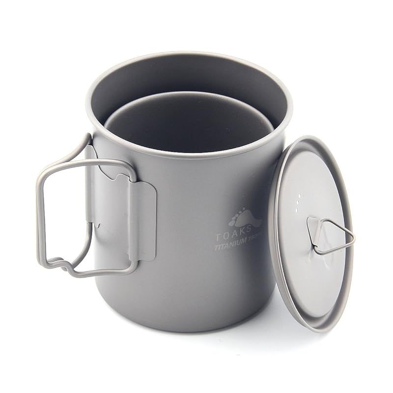 TOAKS超軽量チタンカップポータブルチタンウォーターマグ（750mlと450mlセット） 特価商品】TOAKS超軽量チタンカップポータブルチタンウォーターマグ