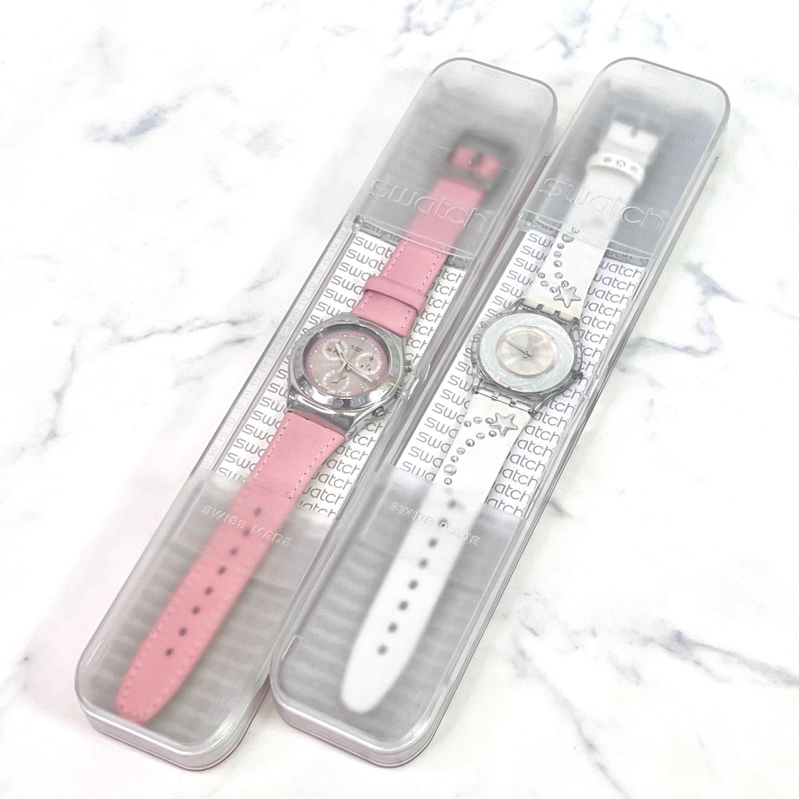 スウォッチ swatch 2本まとめ売り 腕時計 中古 未可動 - メルカリ