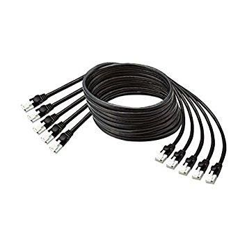 【新品・2営業日で発送】オリジナル ツメ折れ防止LANケーブル(CAT5e)3m／ブラック／5本パック(LD-CTT／BK3EX5TA)