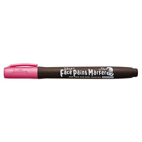 まとめ シャチハタ フェイスペイントＭ 筆 Ｍピンク ブラシタイプ KFFMF-P ×50セット