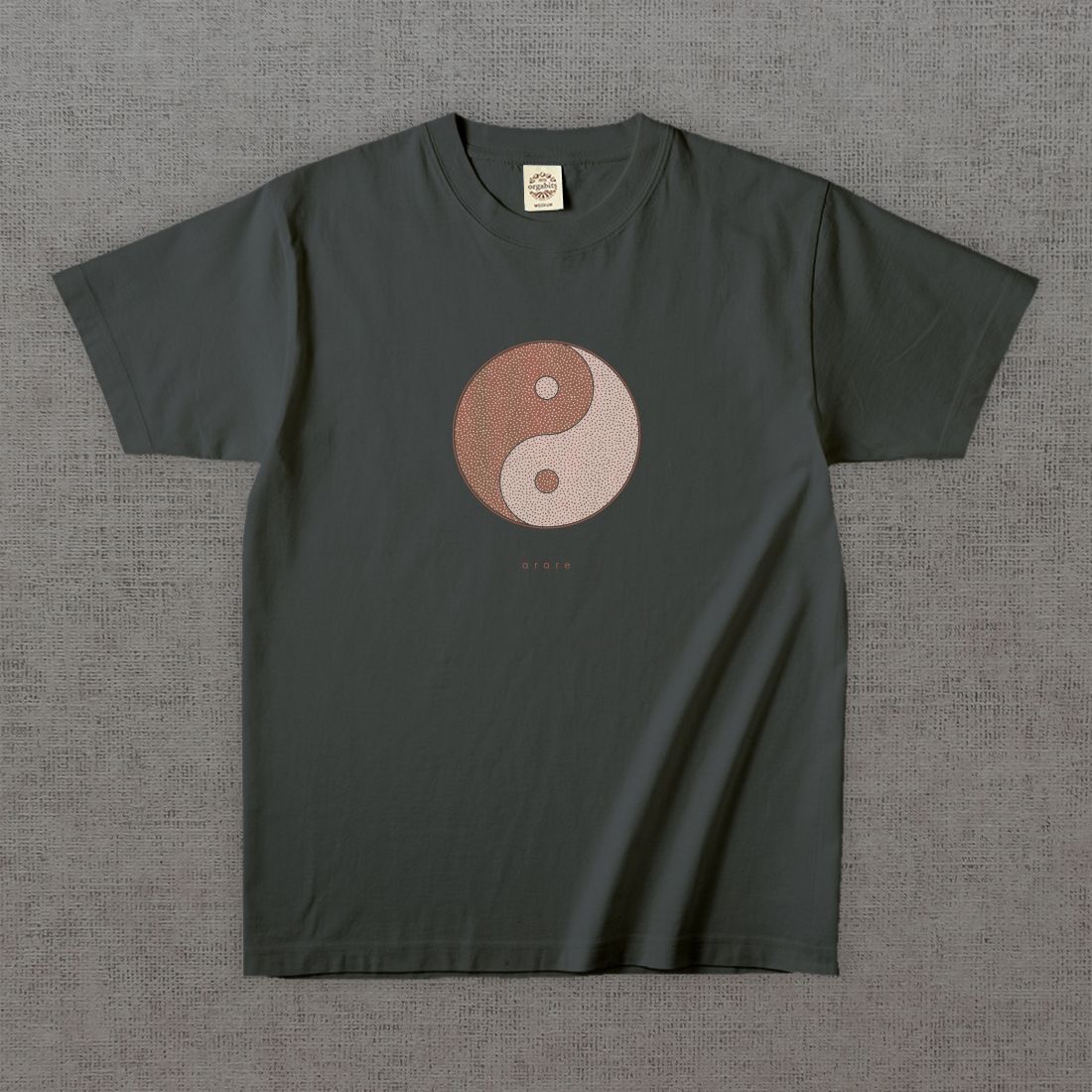 和柄Tシャツ　小紋 霰 -彩・円-