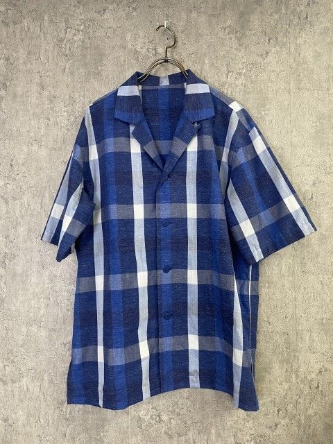アイムメン イッセイミヤケ 半袖 オープンカラーシャツ ポリエステル リネン麻 アイムメン イッセイミヤケ 半袖 オープンカラーシャツ