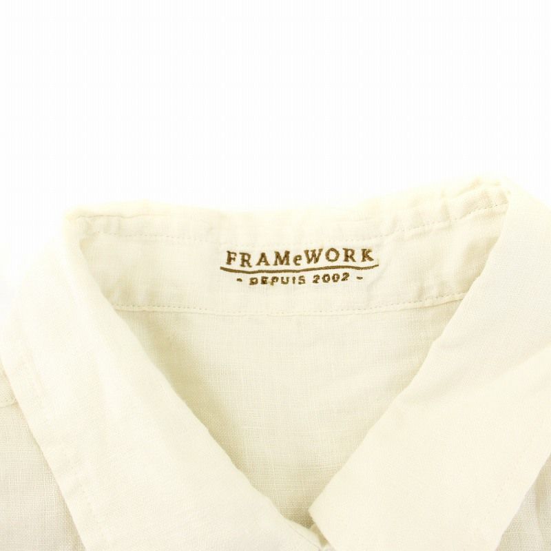 フレームワーク Framework 23SS フレンチリネンレギュラーシャツ 長袖