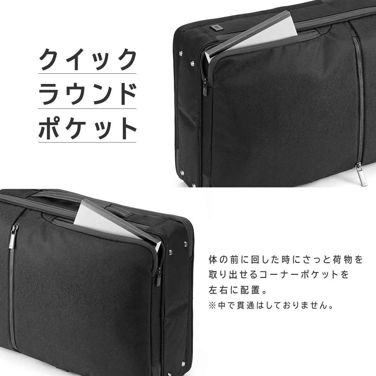 ジーンレーベル ガジェタブルSF ビジネスリュック A4 14L 2気室