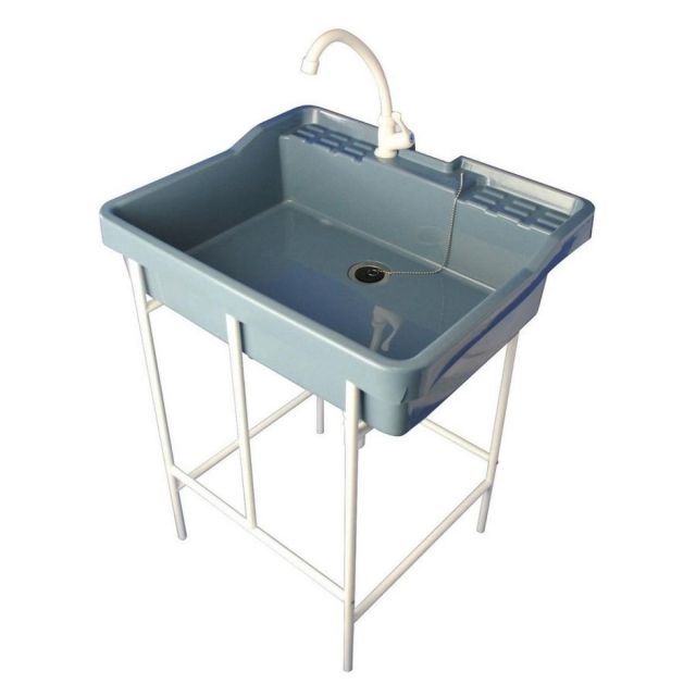 アオヤギコーポレーション ポリプロピレン製簡易流し台 蛇口付き AP-601 36872 ガーデニング 家庭菜園 ガーデンシンク