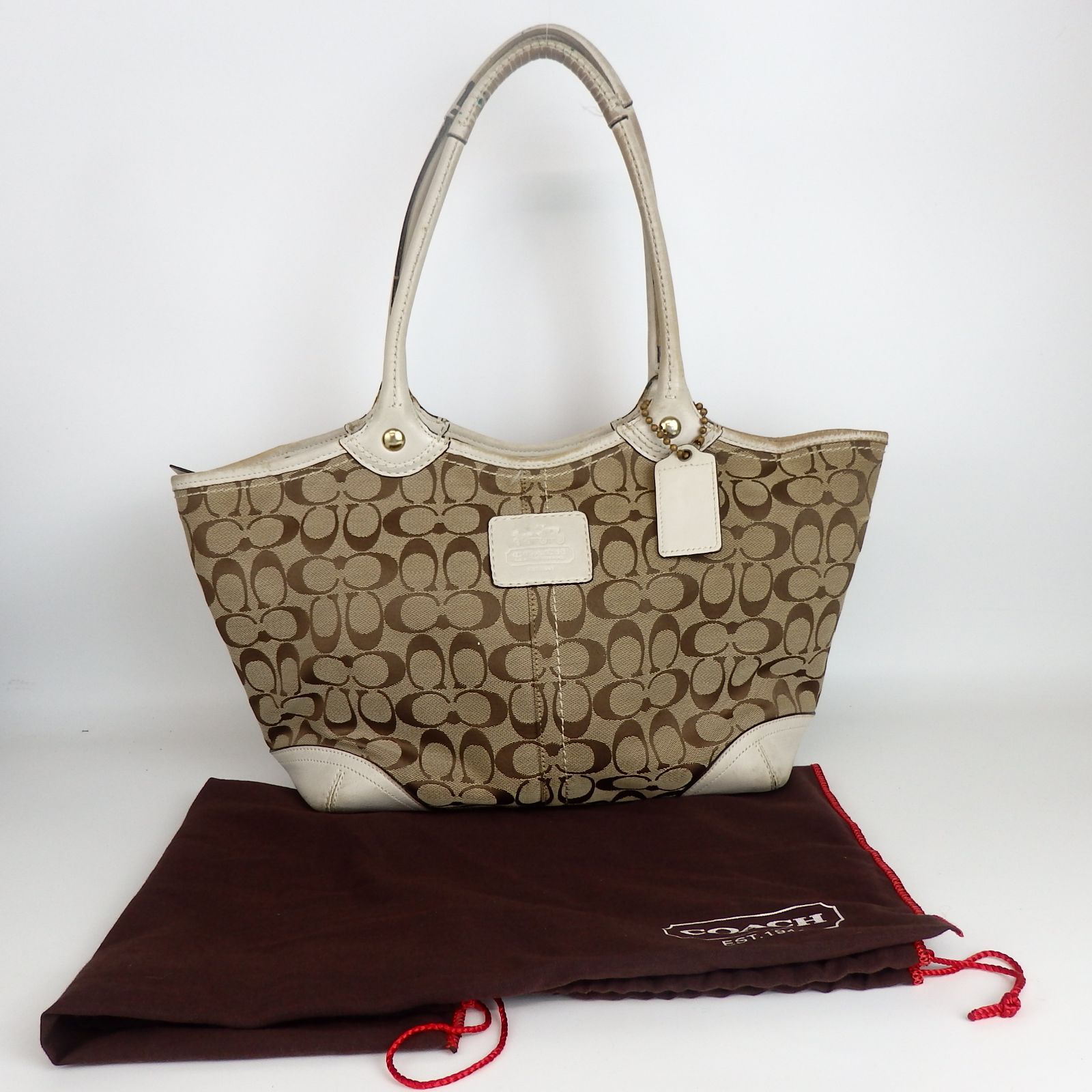 COACH】コーチ シグネチャー トートバッグ 12369 ホワイト