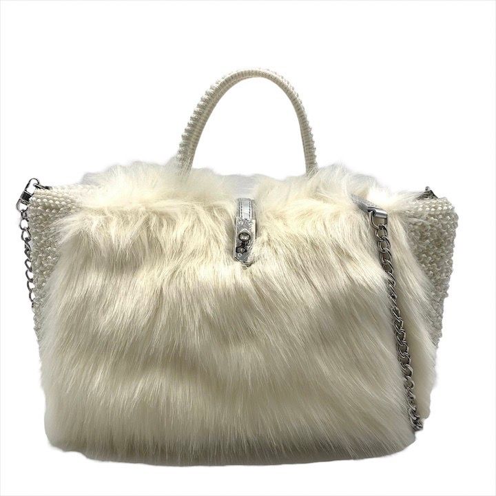 ANTEPRIMA アンテプリマ ワイヤーバッグ ファー付き 本日限り値下げ美  