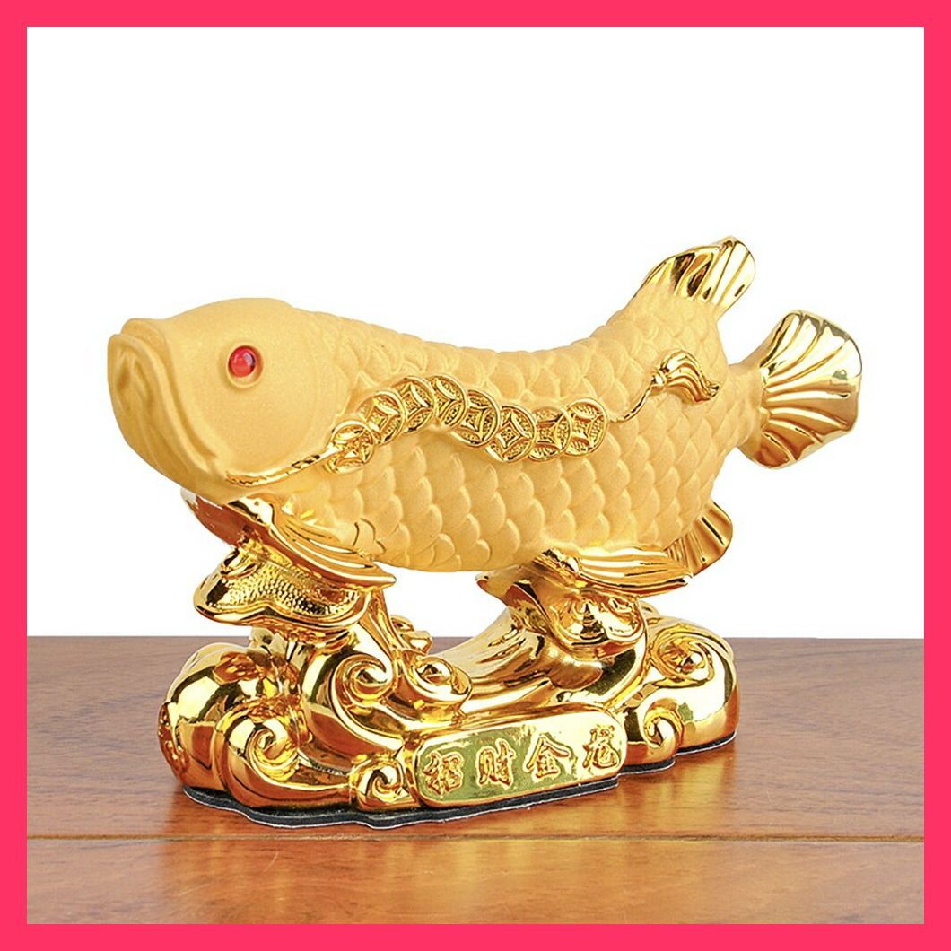 置物 アロワナ ーVer2ー 招財龍魚 しょうざいりゅうぎょ 招財 風水