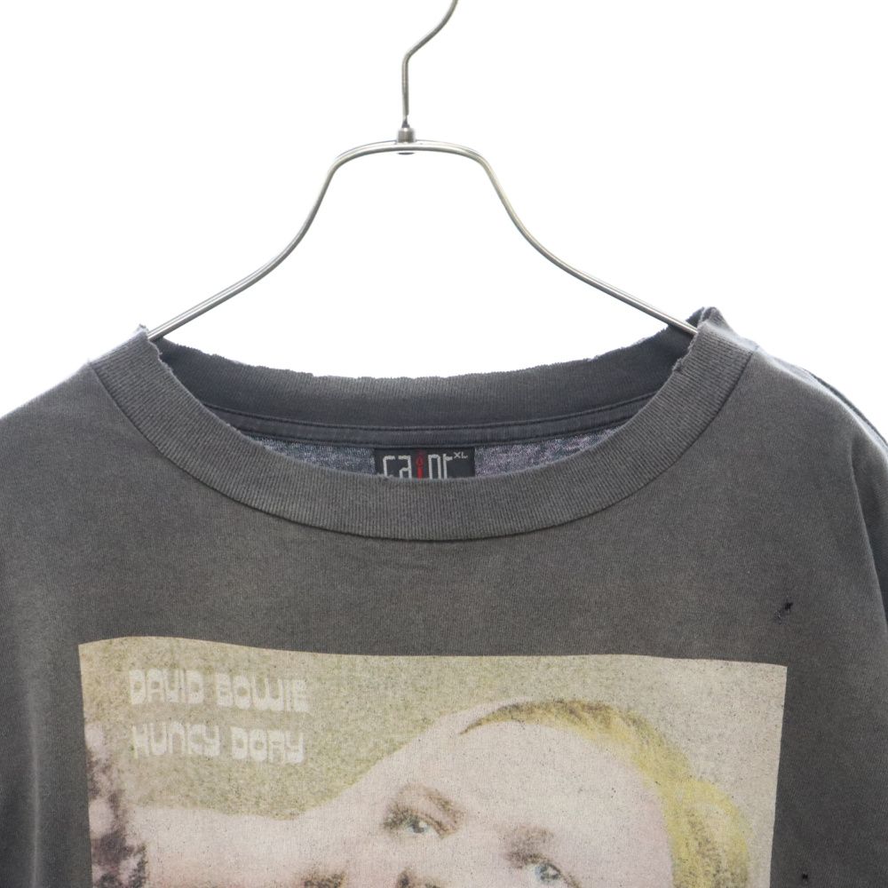 SAINT MICHAEL (セントマイケル) 22AW ×David Bowie LS TEE HUNKY DORY デヴィット ボウイ  ハンキードリープリント ダメージ加工長袖Tシャツ ロンT グレー SM-A22-0000-075 - メルカリ