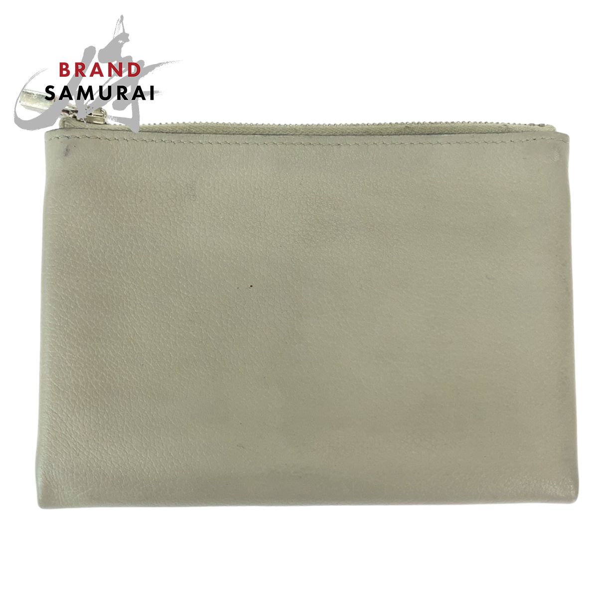 HERMES エルメス アトゥーPM ライトグレー シルバー金具 レザー コインケース コンパクトウォレット 購入 D刻印