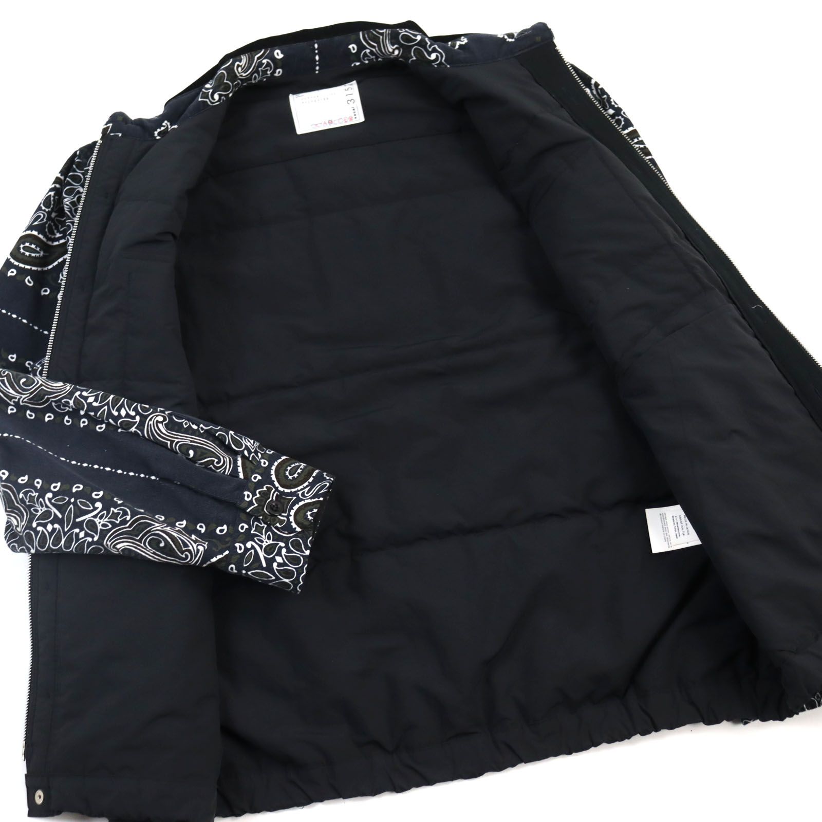 sacai サカイ ペイズリー中綿入り ジャケット/ブルゾン