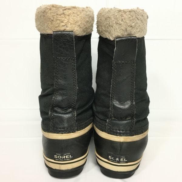 SOREL/ソレル スノーブーツ ライナー付き size7 24.5-25.0-25.5 〈黒