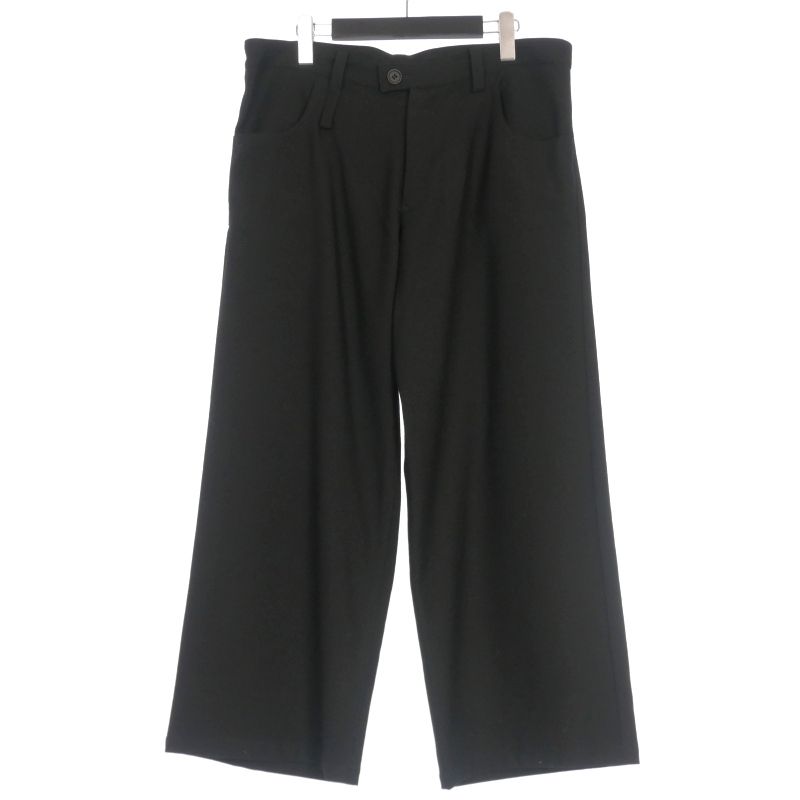 YohjiYamamotoブラックサルエルパンツ ドローストリング付き