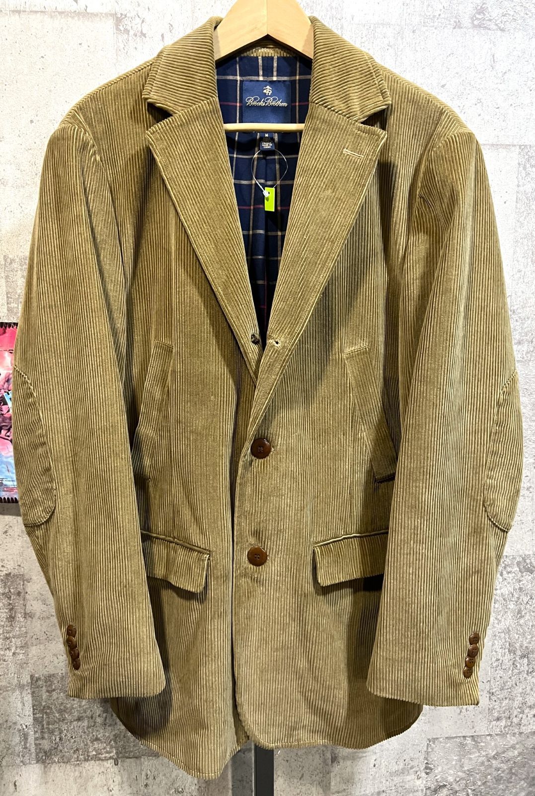 美品 ブルックスブラザーズ エルボーパッチ コーデュロイ