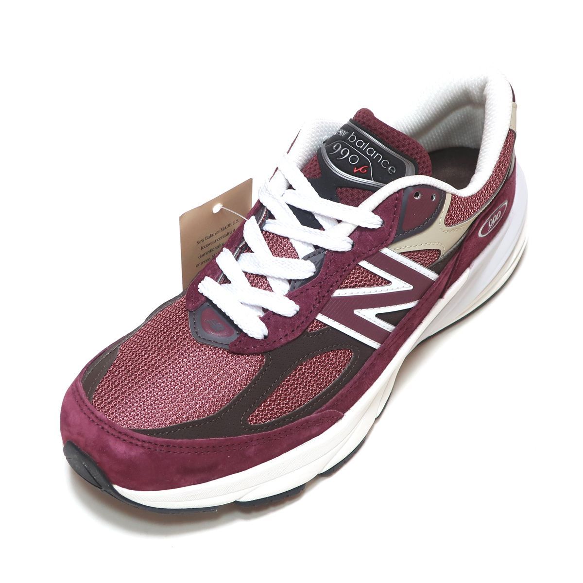 NEW BALANCE U990BT6 BURGUNDY MADE IN USA U990V6 M990 