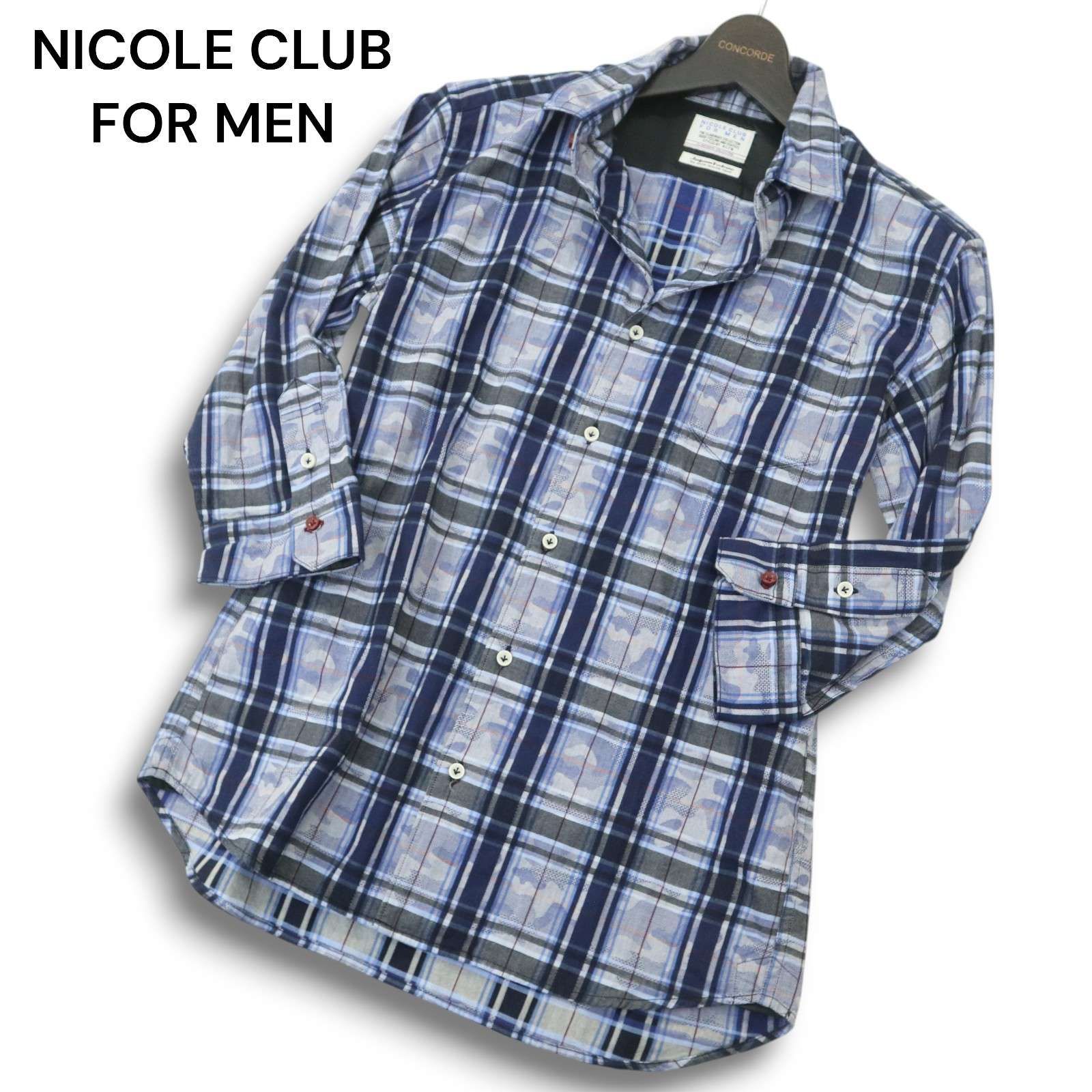 美品☆ NICOLE CLUB FOR MEN ニコルクラブ フォーメン 日本製