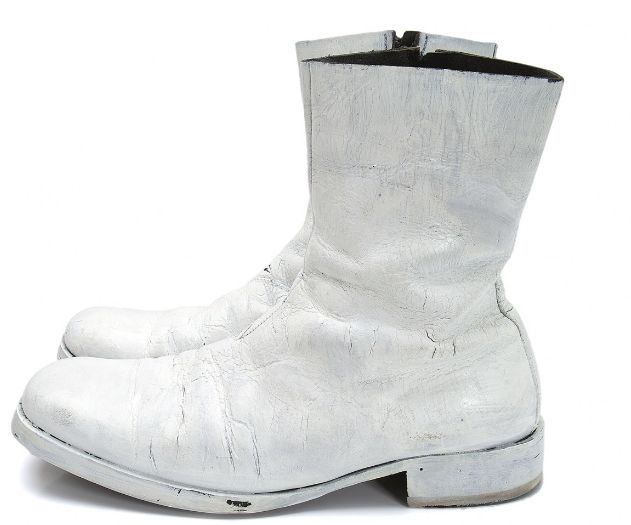 メゾン マルジェラMaison Margiela 10 初期スクエアトゥペンキレザーブーツ 白28cm位 - メルカリ