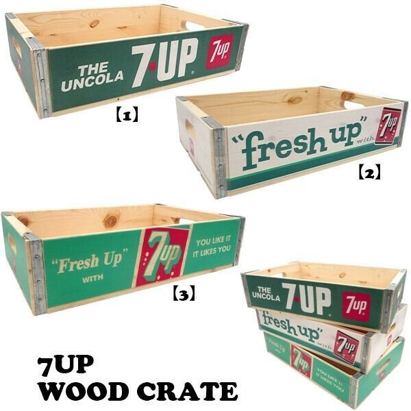 全3種類 7UP セブンアップ ウッドクレート 木箱 アメリカン雑貨 - メルカリ
