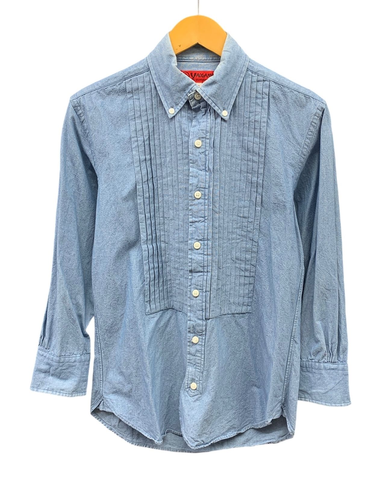 EVISU (エヴィス) YAMANE ヤマネ プリーツシャツ デニムシャツ 長袖 S