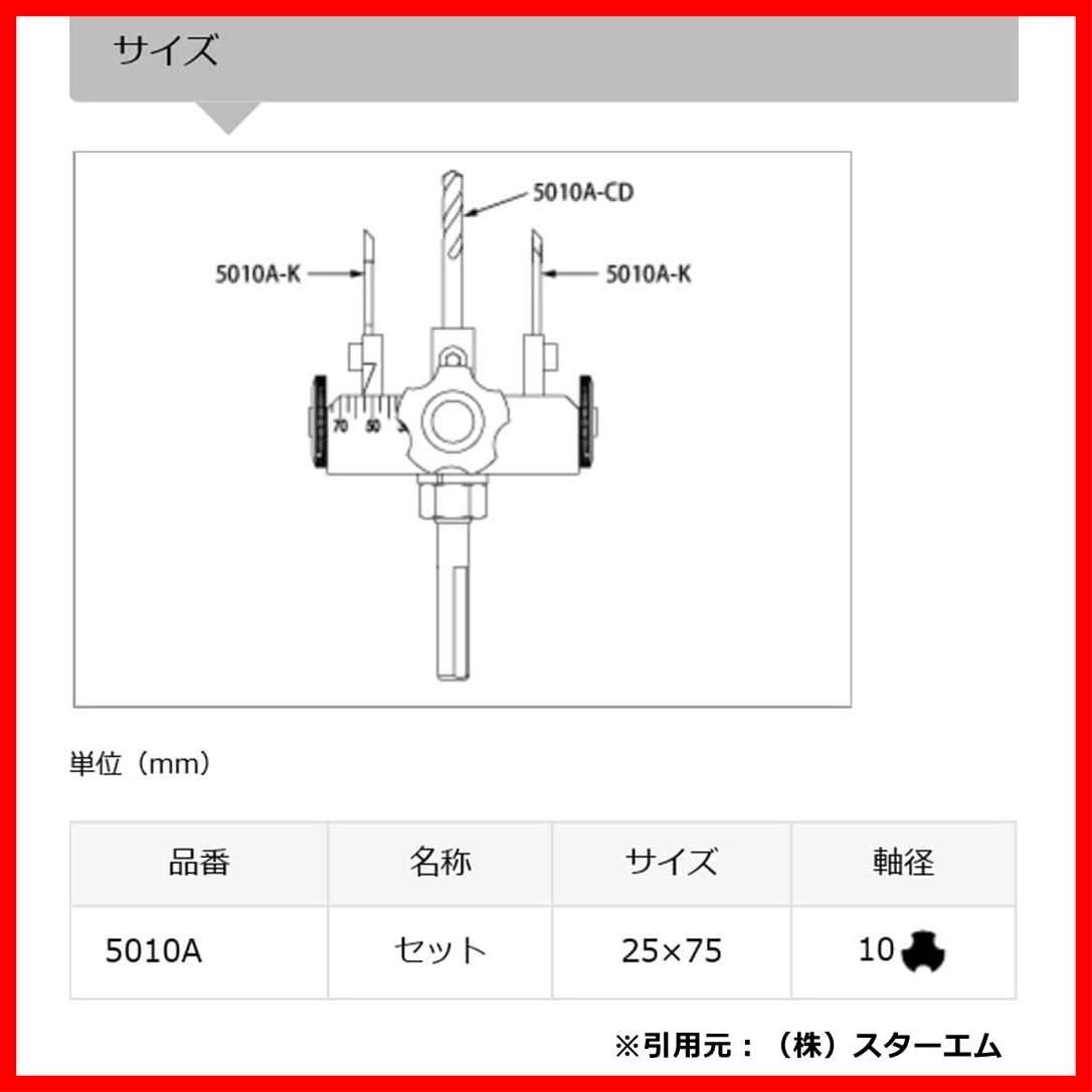 スターエム 構造用合板、石こうボード対応のアジャスト自在錐セット 5010A - メルカリ