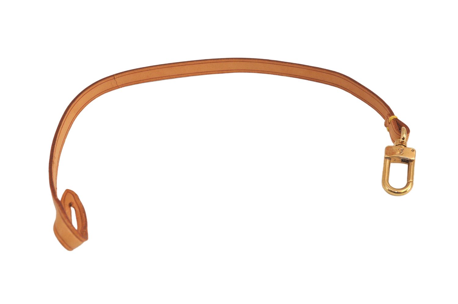 LOUIS VUITTON ルイヴィトン レザー ポシェットアクセソワール用ストラップパーツ ベージュ 13.8 LV 6731M