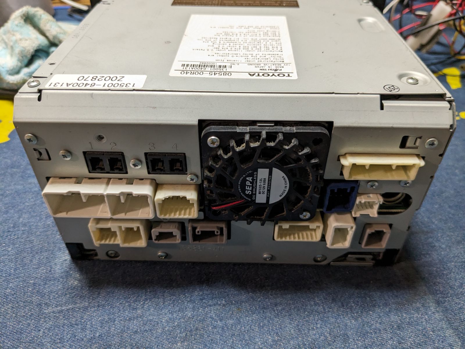 TOYOTA トヨタ 純正 HDDナビ リモコン付 08545-00R40 NHZT-W58 (8UA300YGGw) トヨタ純正ナビ 型式 NHZT-W58 DVD再生 テレビ フルセグ SDカード CD