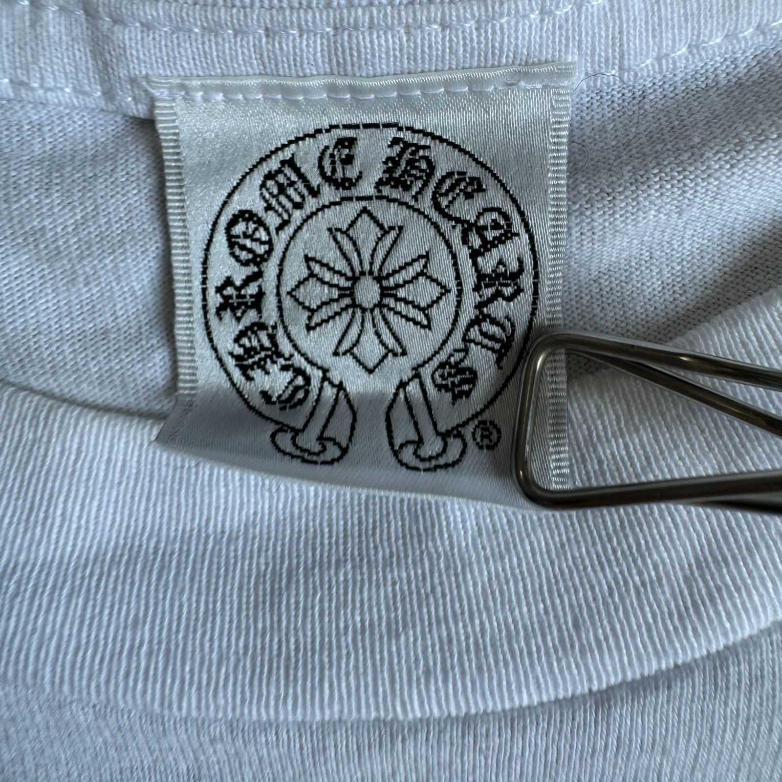 90s OLD CHROME HEARTS Dagger / Horse Shoe / SCROLL LABEL Tシャツ M 