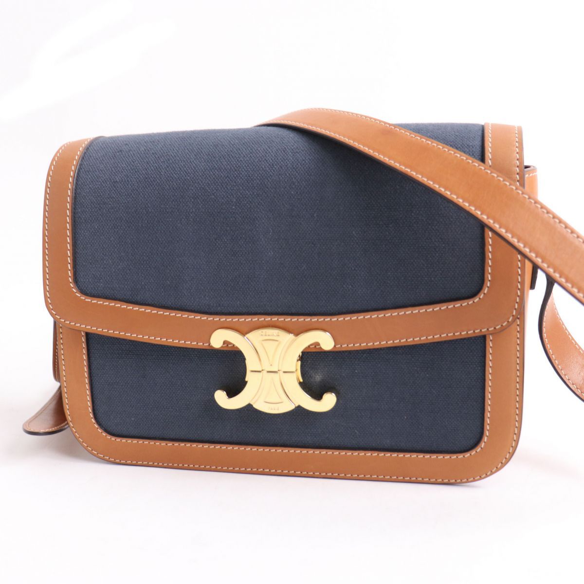 美品☆定価401500円 CELINE セリーヌ 19124 ミディアム トリオンフ 