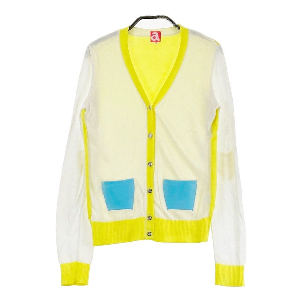 サイズ：36 ARCHIVIO アルチビオ ニットカーディガン イエロー系