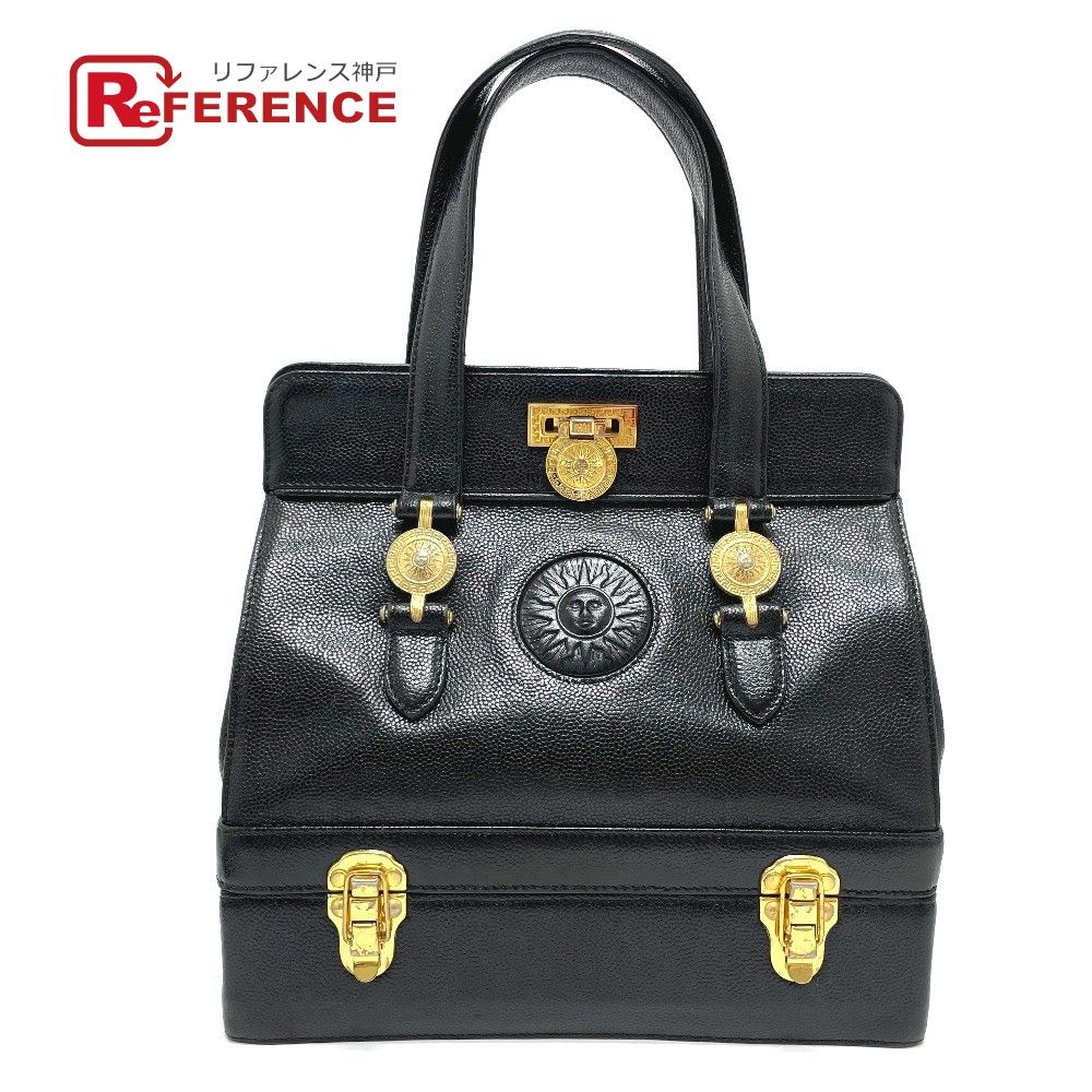 GIANNI VERSACE ヴェルサーチ サンバースト ハンドバッグ VERSACE - ヴェルサーチ VERSACE サンバースト ハンドバッグ