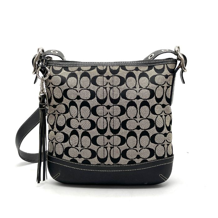 美品 ショルダーバッグ シグネチャー キャンバス 美品 COACH