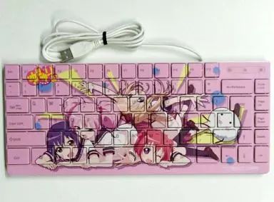 中古】家電サプライ ゆるゆり アニメ描き下ろし フルカラーキーボード 