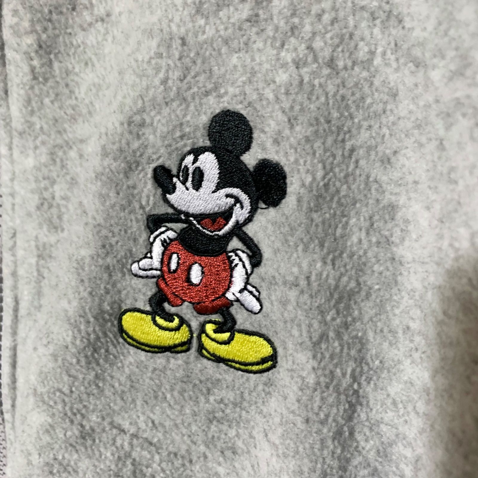 Disney ミッキーマウス フルジップ フリースジャケット 刺繍 XL - メルカリ