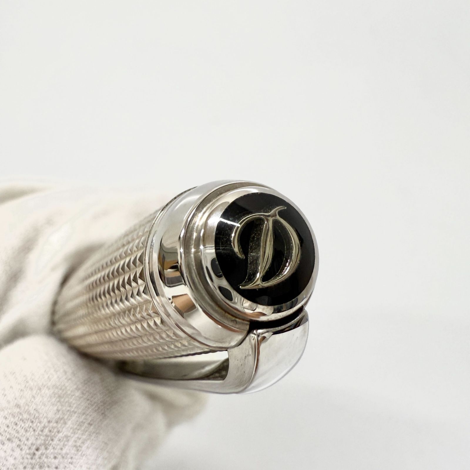 デュポン Du Pont エステーデュポン S.T.Du Pont 万年筆 ファイヤーヘッド シルバー 585 14K