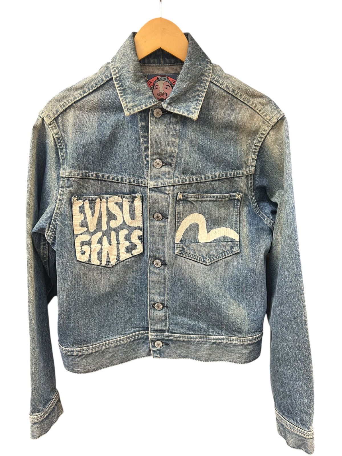 EVISU エヴィス デニムシャツ カモメ ジャケット Gジャン 3005T М ブルー メンズ|027