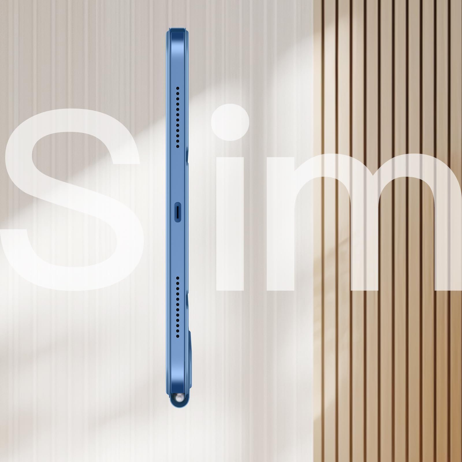 iPad A 16 ケース 第11 10世代 2025 用マグネットケース 磁性アタッチメント スリムスマート Pencil第1世代の磁気吸着に対応できません JETech 薄型保護カバー 自動ウェイクアップ スリープ ブルー
