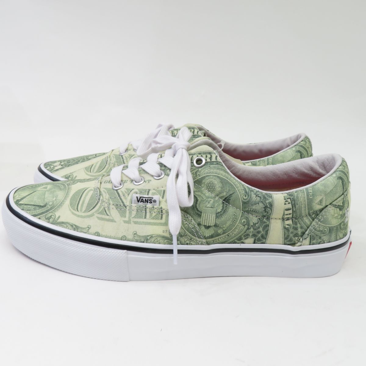 未使用】VANS×Supreme Skate Era バンズ シュプリーム Dollar Era