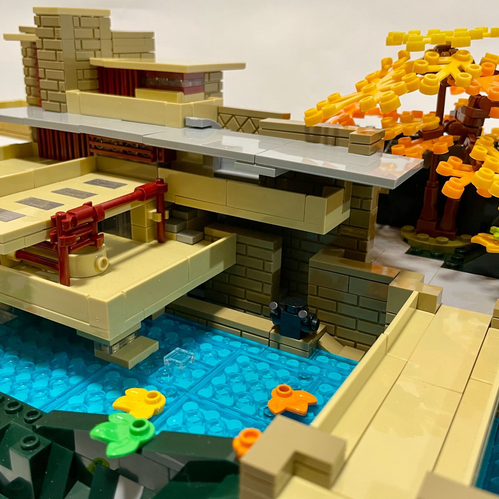 建築ブロック【落水荘】 フランク・ロイド・ライト Fallingwater 